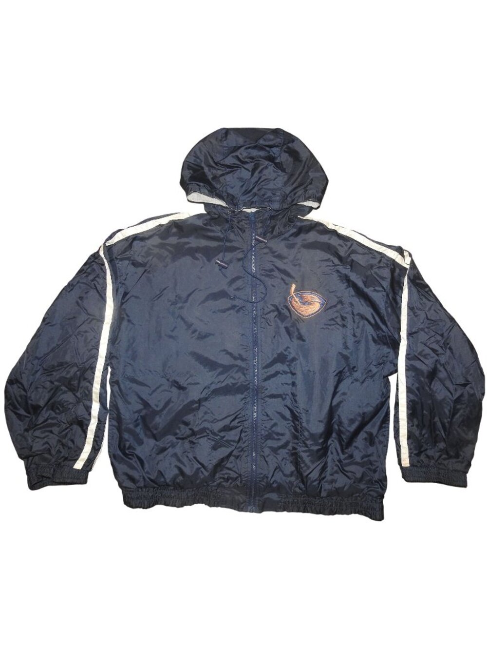 Vintage Atlanta Thrashers Official Fan Lined Windbreaker Rain Jacket Men's Large
